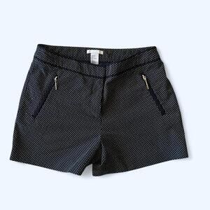 Vintage Y2K H&M Black Polka Dot Tailored Shorts 🤍 Size 6